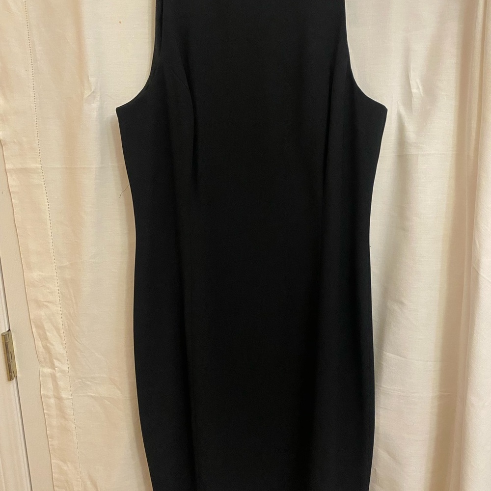 Jones New York Classic Black Midi Dress